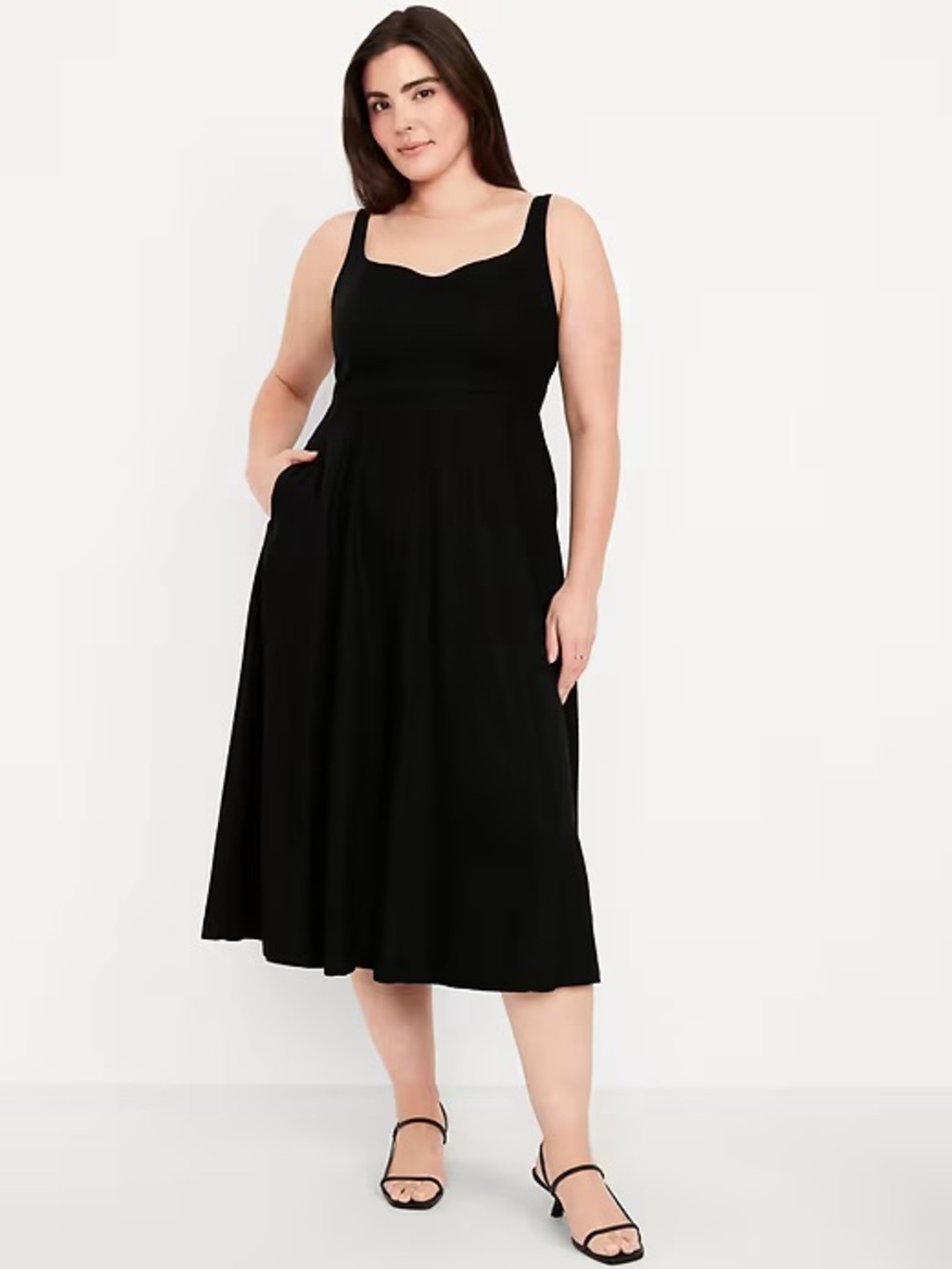 Old Navy Fit and Flare Sleeveless Midi Dress